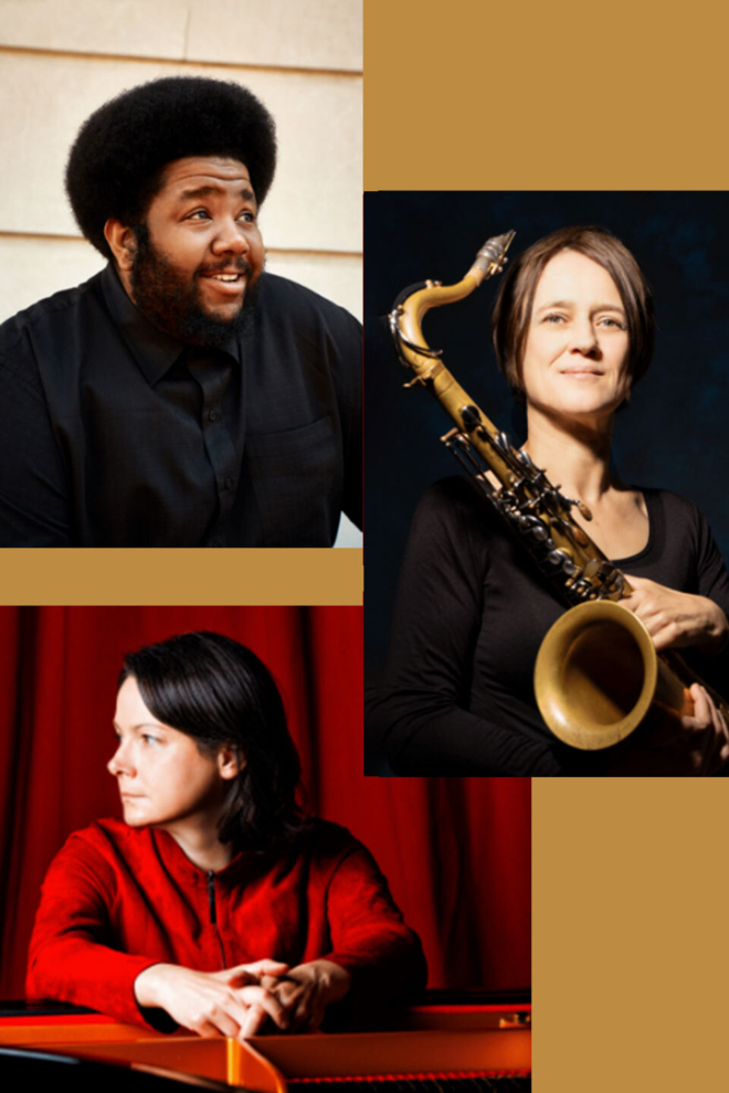 Kris Davis Tyshawn Sorey Ingrid Laubrock montage 960x1446
