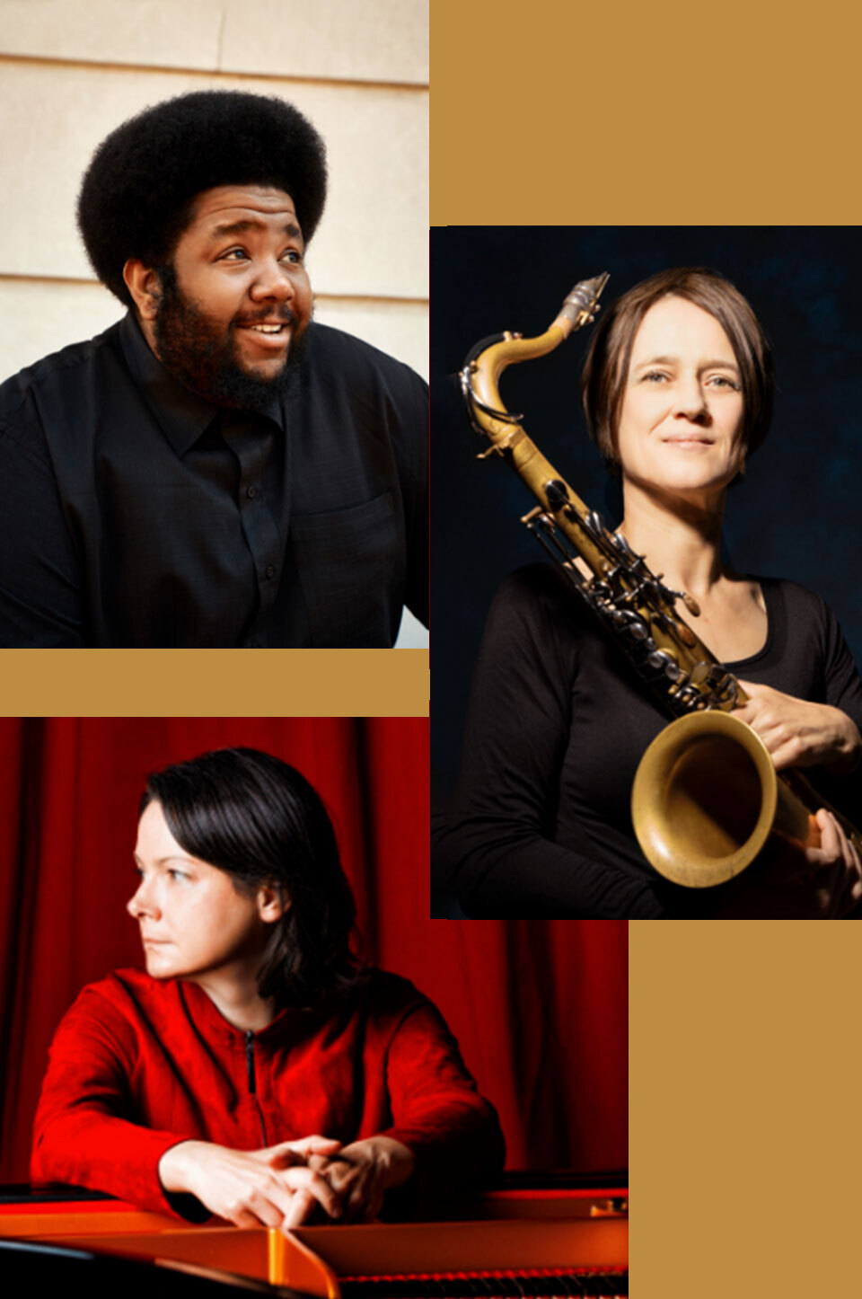 Kris Davis Tyshawn Sorey Ingrid Laubrock montage 960x1446